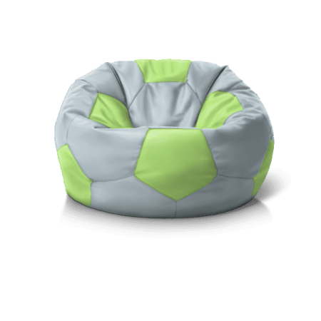 Крісло м''яч Grey + Light Green' у наявності — м’які меблі для вітальні та спальні, доставка.